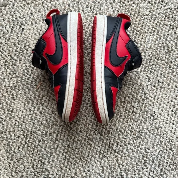 Nike Kids Black and Red Court Street Sneakers - Picture 5 of 6